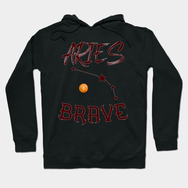 Aries Brave Hoodie by KrasiStaleva